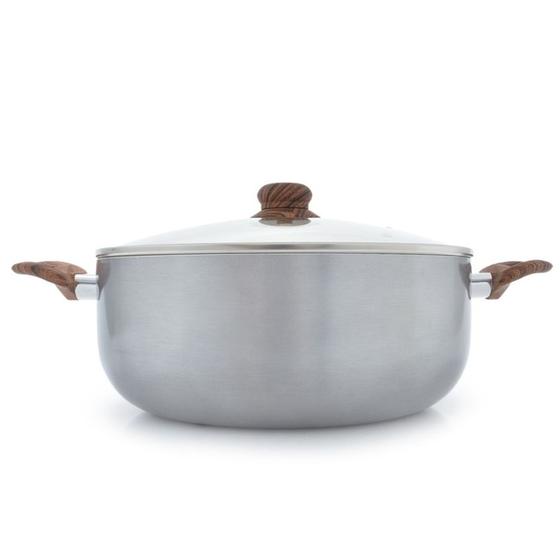 Panela Casambiente Caçarola 30cm Revestimento Cerâmico Cinza Menor preço em Panela Casambiente Caçarola 30cm Revestimento Cerâmico Cinza