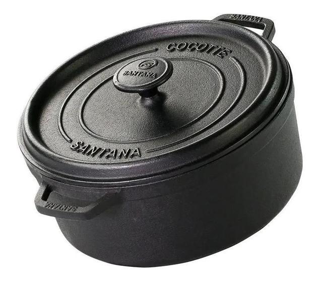 Imagem de Panela Cocotte De Ferro Fundido Forno Holandês 26Cm