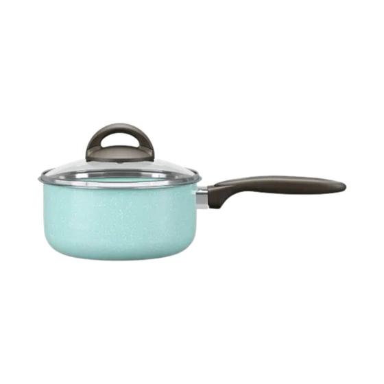 Imagem de Panela com Tampa 16 cm Antiaderente 1,3L Verde Ceramic Life Suprema Brinox - 7245/360