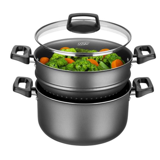 Panela Cozinhar no Vapor Antiaderente Cozi Vapor - Tampa Vidro MTA Menor preço em Panela Cozinhar no Vapor Antiaderente Cozi Vapor - Tampa Vidro MTA
