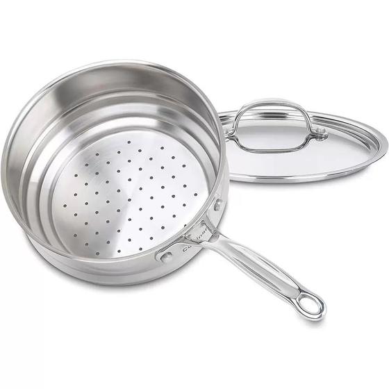 Imagem de Panela cuisinart de cozimento a vapor em inox 20cm 7116-20