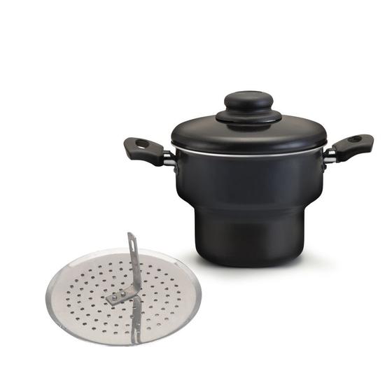 Panela Cuscuzeira Revestimento Antiaderente Nacional 16cm 1,9 Litros - Alumínio Nacional