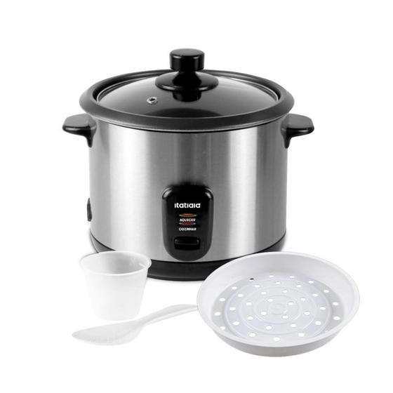 Imagem de Panela de Arroz Elétrica Itatiaia Midi 1,5L 500W Inox Preto 220V