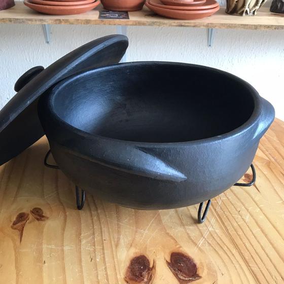 Panela de Barro Capixaba 4L + Suporte Menor preço em Panela de Barro Capixaba 4L + Suporte
