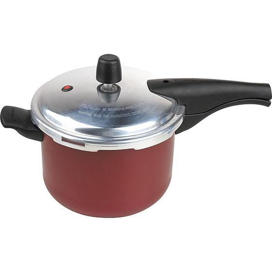 Menor preço em Panela de Pressão 4,5L Antiaderente Tramontina Vancouver com Fechamento Externo Cereja