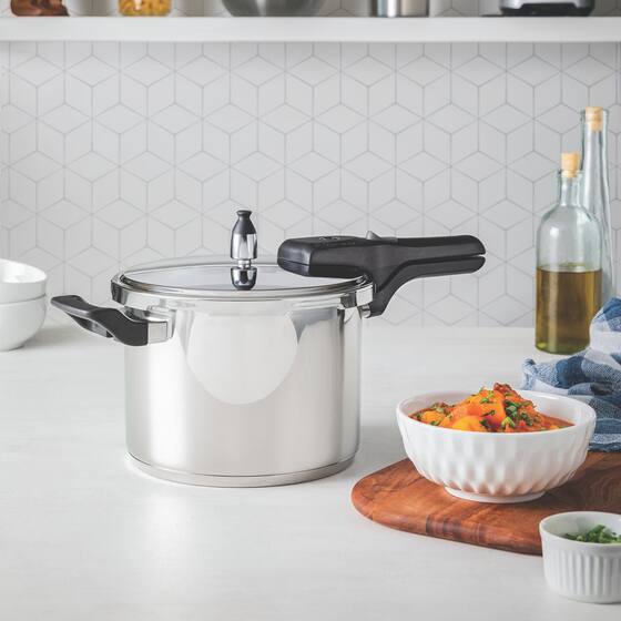 Panela de Pressão Brava Aço Inox Fundo Triplo 20cm 4,5 Litros 62416/200 ...