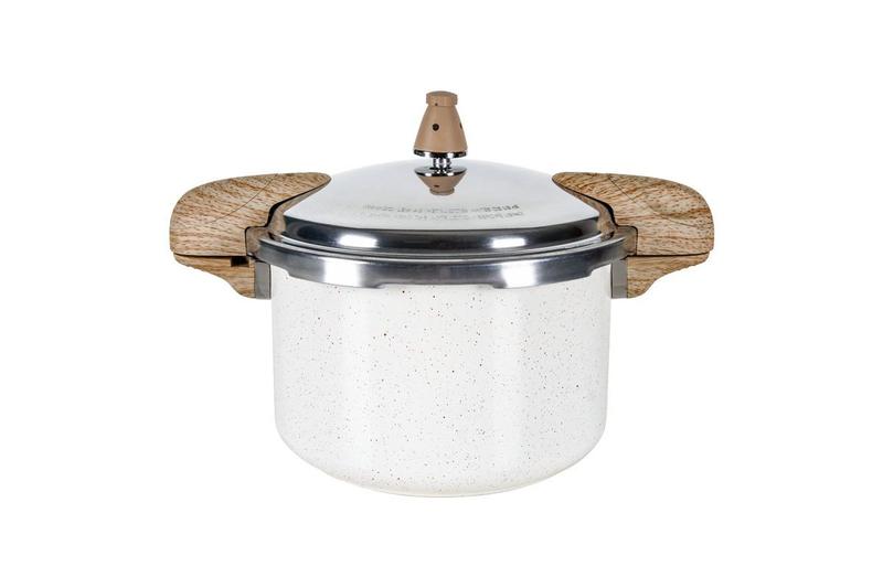 Panela de Pressão Brinox revestimento antiaderente cerâmico e fundo de indução Ceramic Life Pressure 5,4L Ø22cm Vanilla Menor preço em Panela de Pressão Brinox revestimento antiaderente cerâmico e fundo de indução Ceramic Life Pressure 5,4L Ø22cm Vanilla