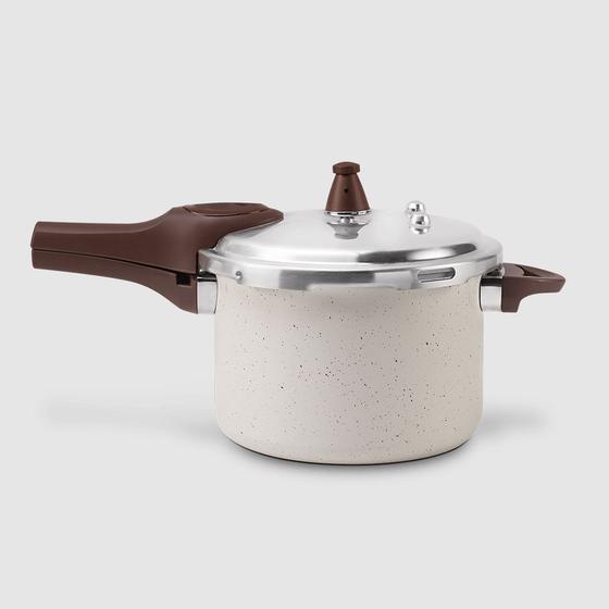 Panela de Pressão Ceramic Life Pressure com Indução 6,8 L Brinox Vanilla Menor preço em Panela de Pressão Ceramic Life Pressure com Indução 6,8 L Brinox Vanilla