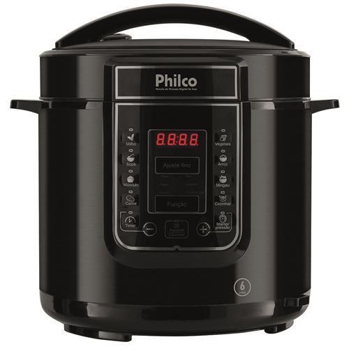 Imagem de Panela De Pressão Digital 6L Inox Preto PPPP01 - 127v - Philco