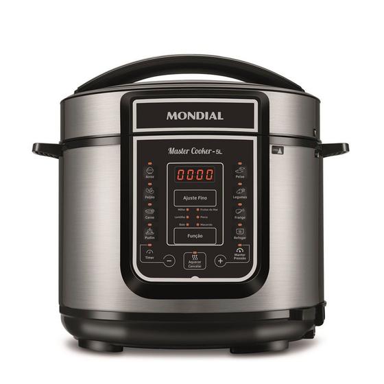 Imagem de Panela de Pressão Digital Mondial 5 Litros Master Cooker PE38 900W