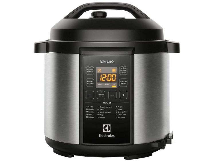 Panela de Pressão Elétrica 6L Electrolux PCC20 4340AJBR483 Rita Lobo Imagem de Panela de Pressão Elétrica 6L Electrolux PCC20 4340AJBR483 Rita Lobo