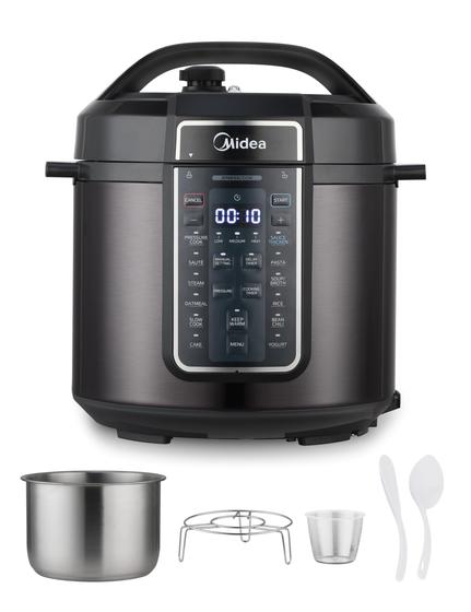 Panela de Pressão Elétrica Midea 6L - 12 em 1 com 12 Predefinições Menor preço em Panela de Pressão Elétrica Midea 6L - 12 em 1 com 12 Predefinições