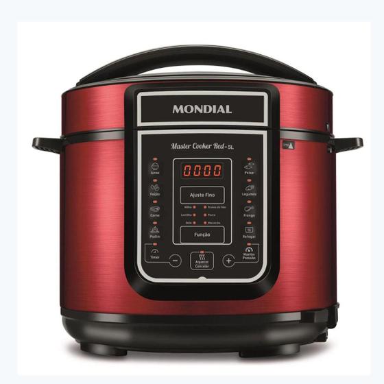 Imagem de Panela de Pressão Elétrica Mondial -  Digital Master Cooker - PE39 Vermelha