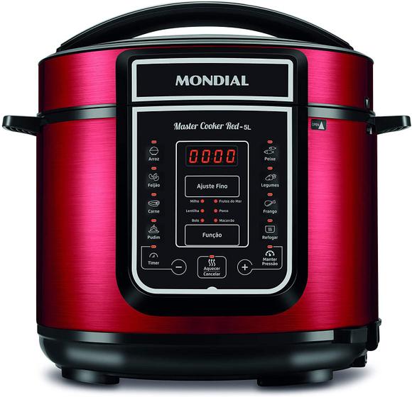 Imagem de Panela De Pressão Elétrica Mondial Master Cooker Red 5L 110V