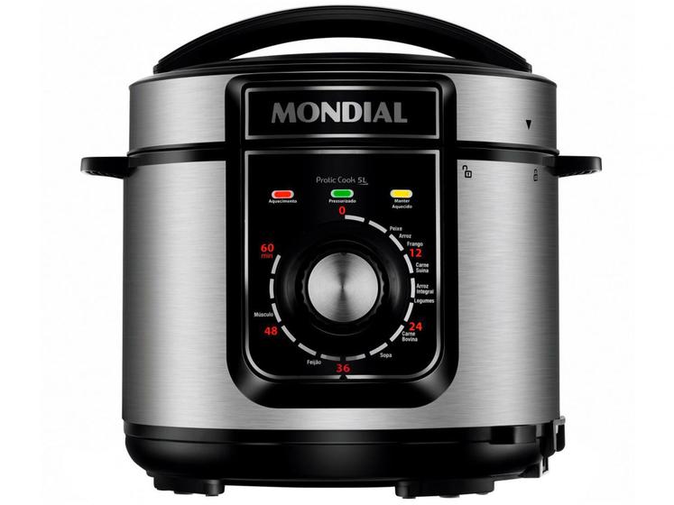 Imagem de Panela de Pressão Elétrica Mondial Pratic Cook  - Premium PE-48-5L-I 900W 5L