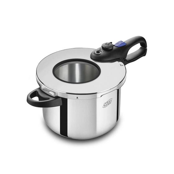 Panela de Pressão em Aço Inox Premium com Visor 6 Litros MTA 6020 Menor preço em Panela de Pressão em Aço Inox Premium com Visor 6 Litros MTA 6020