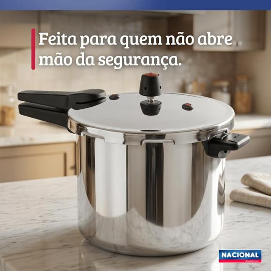 Panela De Pressão Fechamento Externo 10L Polido Nacional - Alumínio Nacional