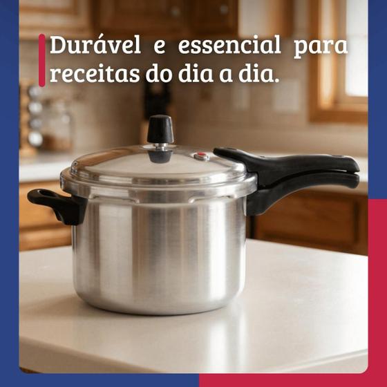 Panela De Pressão Fechamento Externo 4,5L Polido Nacional - Alumínio Nacional