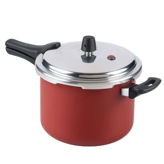 Panela De Pressão Fechamento Externo 4,5L Vermelha Nacional - Alumínio Nacional
