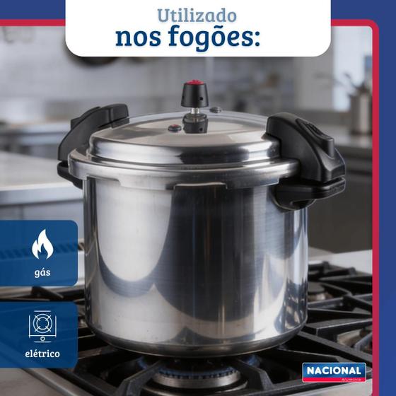 Panela De Pressão Fechamento Externo Profissional Alumínio 20L Nacional - Alumínio Nacional