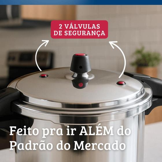 Panela De Pressão Fechamento Externo Profissional Alumínio 20L Nacional - Alumínio Nacional