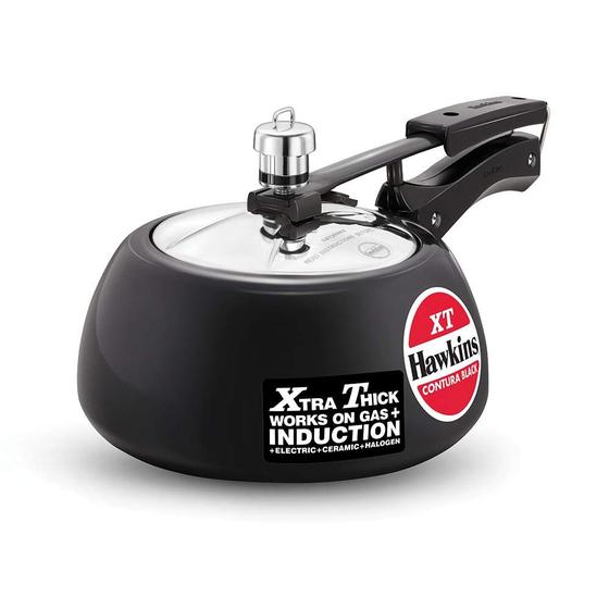 Imagem de Panela de Pressão Hawkins Contura CXT20 - 2L, Anodizada e Preta