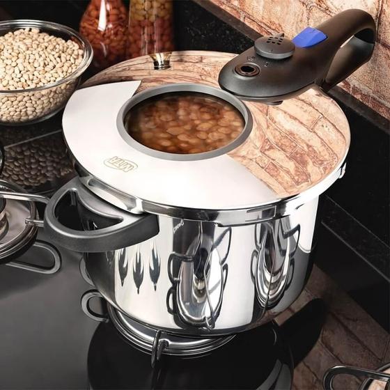 Panela de Pressão para Fogão de Indução Inox 6 Litros Mta - Panela de ...