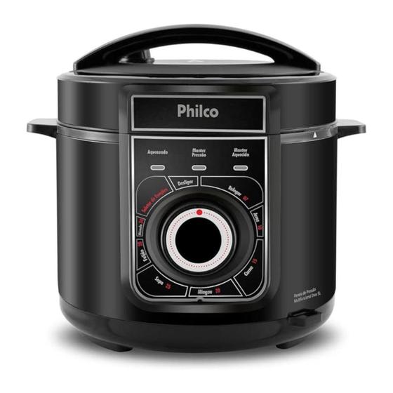 Imagem de Panela De Pressão Philco Multifuncional Inox PPP02PI Preto