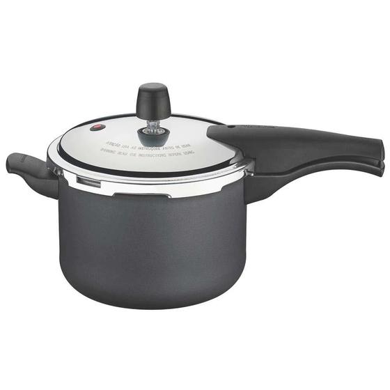 Panela de Pressão Preta 4,5 L. Vancouver - Tramontina Menor preço em Panela de Pressão Preta 4,5 L. Vancouver - Tramontina