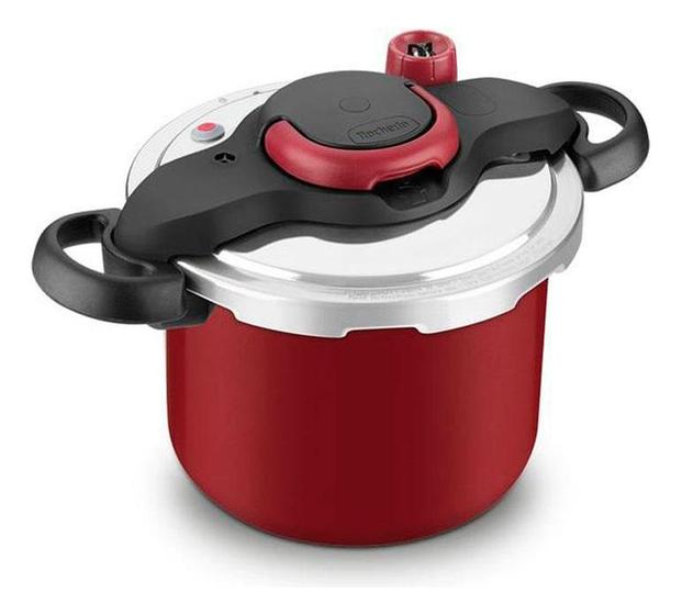 Panela De Pressão Rochedo Clipso 4.5 Litros Clipso Vermelho Fechamento Externo Sistema de Segurança Menor preço em Panela De Pressão Rochedo Clipso 4.5 Litros Clipso Vermelho Fechamento Externo Sistema de Segurança