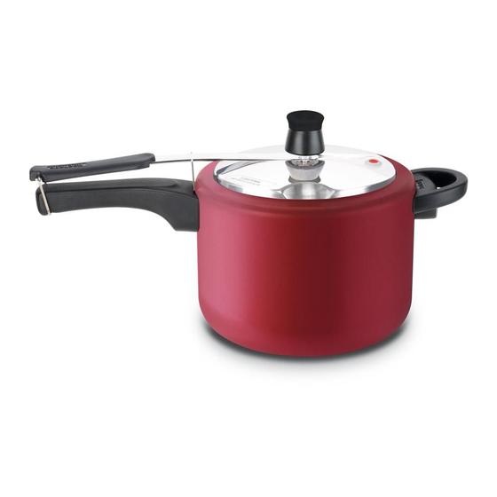 Panela de Pressão Rochedo Turbo Revestida Vermelha 4,5L Menor preço em Panela de Pressão Rochedo Turbo Revestida Vermelha 4,5L