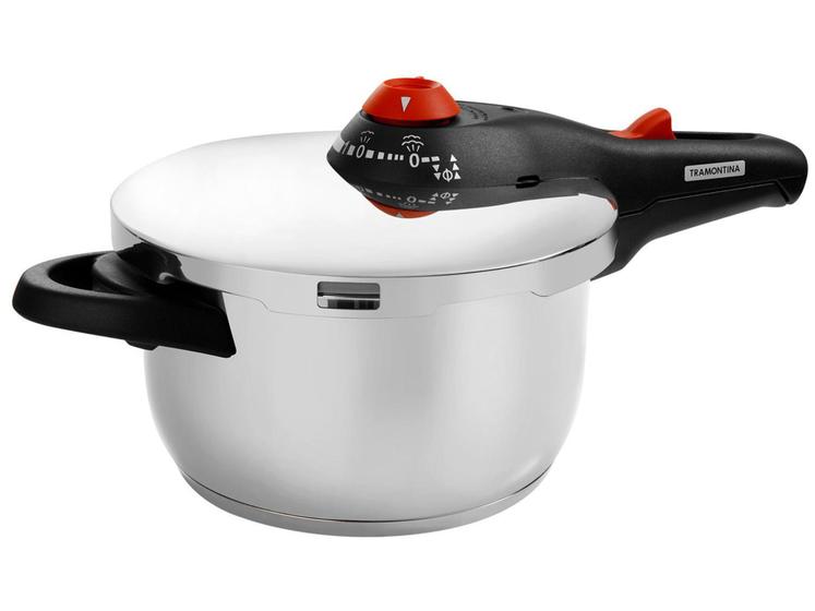 Imagem de Panela de Pressão Tramontina 4,5L Solar Aço Inox