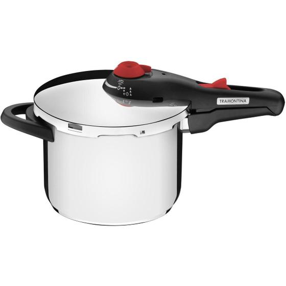 Imagem de Panela De Pressão Tramontina Inox Fundo Triplo Solar 6L