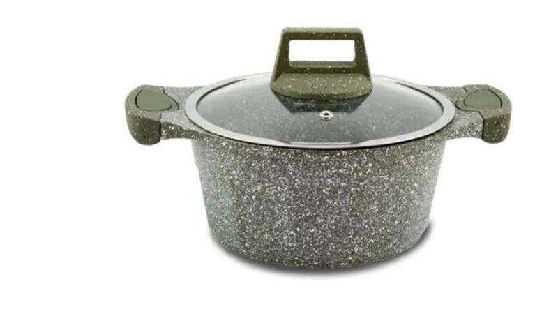 Panela e caçarola de cerâmica com tampa de vidro 20 cm JLO Menor preço em Panela e caçarola de cerâmica com tampa de vidro 20 cm JLO