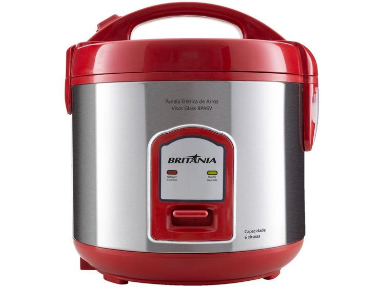 Panela Elétrica de Arroz Britânia BPA6V 400W - 6 Xícaras Timer Menor preço em Panela Elétrica de Arroz Britânia BPA6V 400W - 6 Xícaras Timer