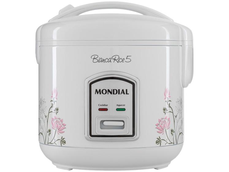 Panela Elétrica de Arroz Mondial Bianca Rice 5 400W Branco 127V - NPE-05-5X