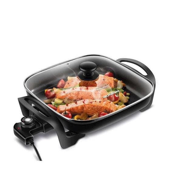 Panela Elétrica Grill Mondial Antiaderente Preto Pe-49 127v Menor preço em Panela Elétrica Grill Mondial Antiaderente Preto Pe-49 127v