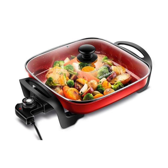 Imagem de Panela Elétrica Grill Mondial Multicook Red Pe-49-Rc127V