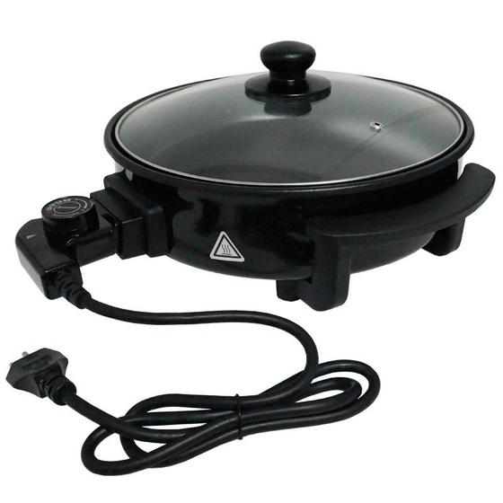 Panela Elétrica Grill Redonda 40 Cm Multifuncional 1200W Antiaderente Amvox APE 4000 Preta é boa?