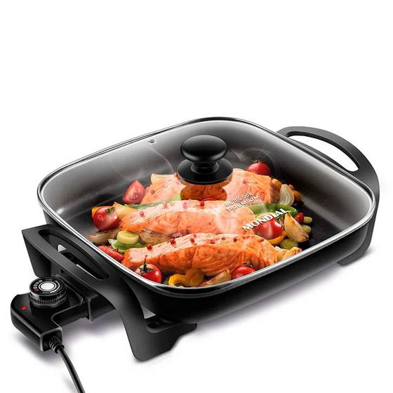 Panela Elétrica Mondial Quadrada Multi Cook Grill PE-49 110v Menor preço em Panela Elétrica Mondial Quadrada Multi Cook Grill PE-49 110v