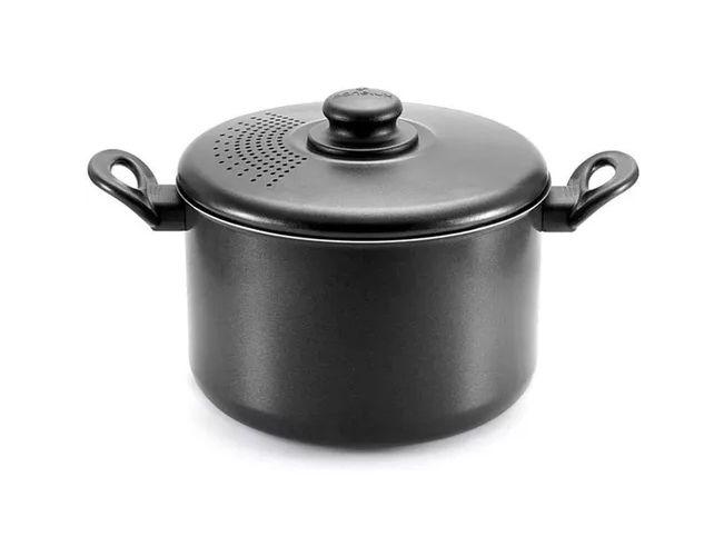 Panela Espagueteira Antiaderente Com Tampa 4L Caldeirão Preta Panelux Menor preço em Panela Espagueteira Antiaderente Com Tampa 4L Caldeirão Preta Panelux