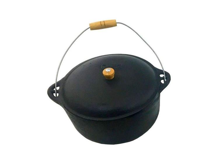 Imagem de Panela Ferro Fundido N20 Caldeirao Antigo 3 L 27,5x16cm - Rig Fundidos