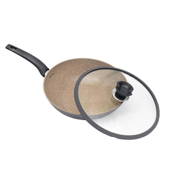 Imagem de Panela Frigideira Orleans Wok Granito 30cm Indução Antiaderente A5