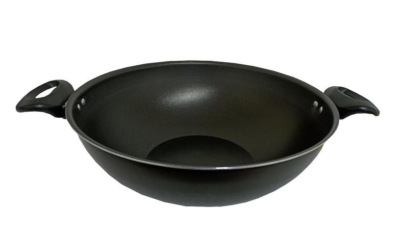 Imagem de Panela Frigideira Wok Antiaderente Grande 30Cm Preta Over