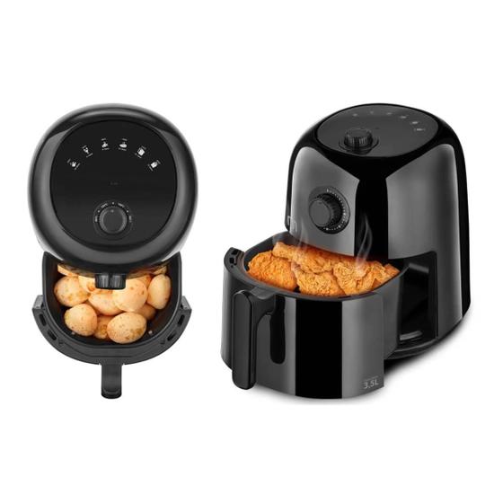 Imagem de Panela Fritadeira Elétrica Sem Óleo Air Fryer 3,5 Litros Multilaser Alimentos Saudáveis Instantâneos