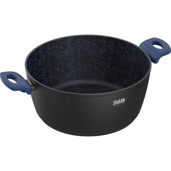 Panela Polishop iChef Home Family Size Shark Series Azul 28cm Menor preço em Panela Polishop iChef Home Family Size Shark Series Azul 28cm