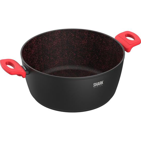 Panela Polishop iChef Home Family Size Shark Series Vermelha 28cm Menor preço em Panela Polishop iChef Home Family Size Shark Series Vermelha 28cm