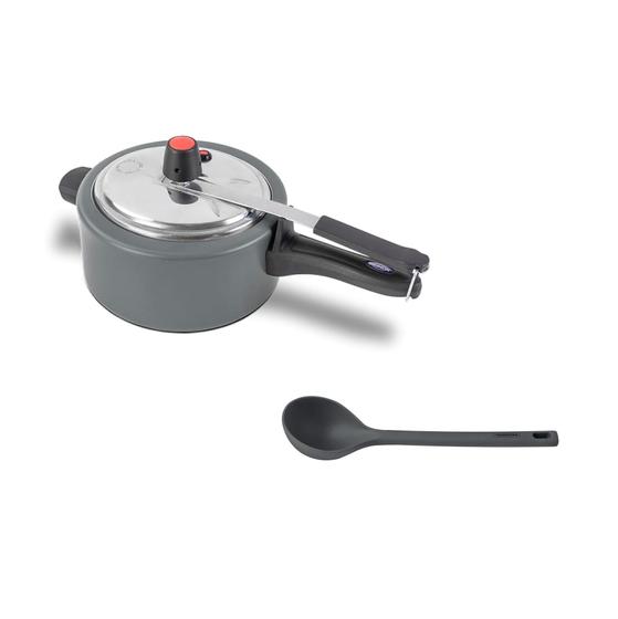 Imagem de Panela Pressão 3L Ceramic Life Concha Silicone Moldê Cinza