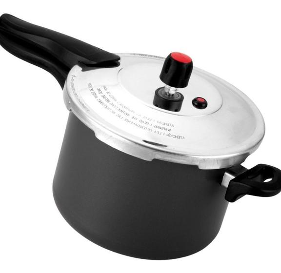 Panela Pressão 4,5l Antiaderente Fechamento Externo Premium - Cinza Menor preço em Panela Pressão 4,5l Antiaderente Fechamento Externo Premium - Cinza
