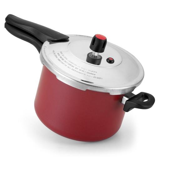 Imagem de Panela Pressão Teflon  Vermelha 4,5 Lts - Fechamento Externo